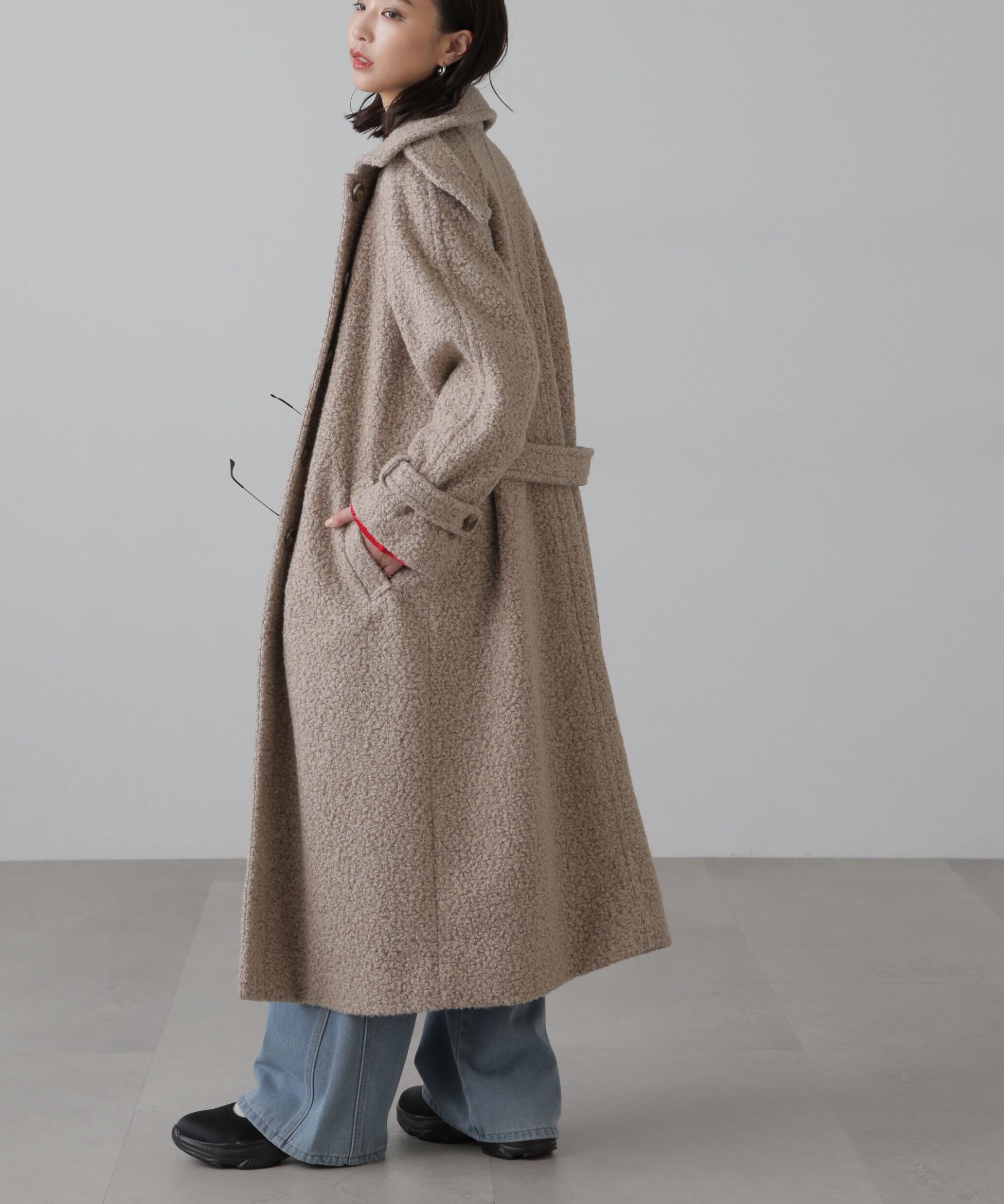  「2wayブークレステンカラーロングコート」|その他|