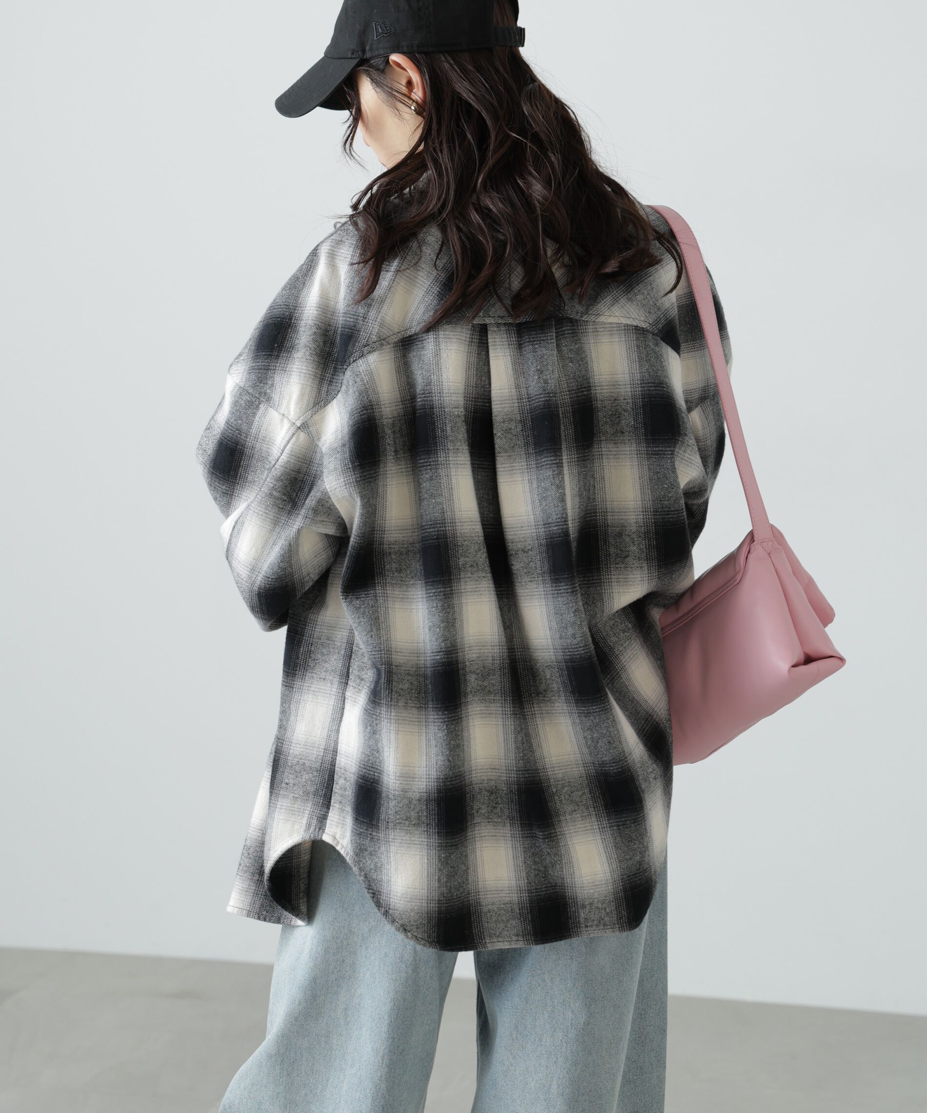  「ヴィンテージ風チェックオーバーシャツ」|シャツ・ブラウス|