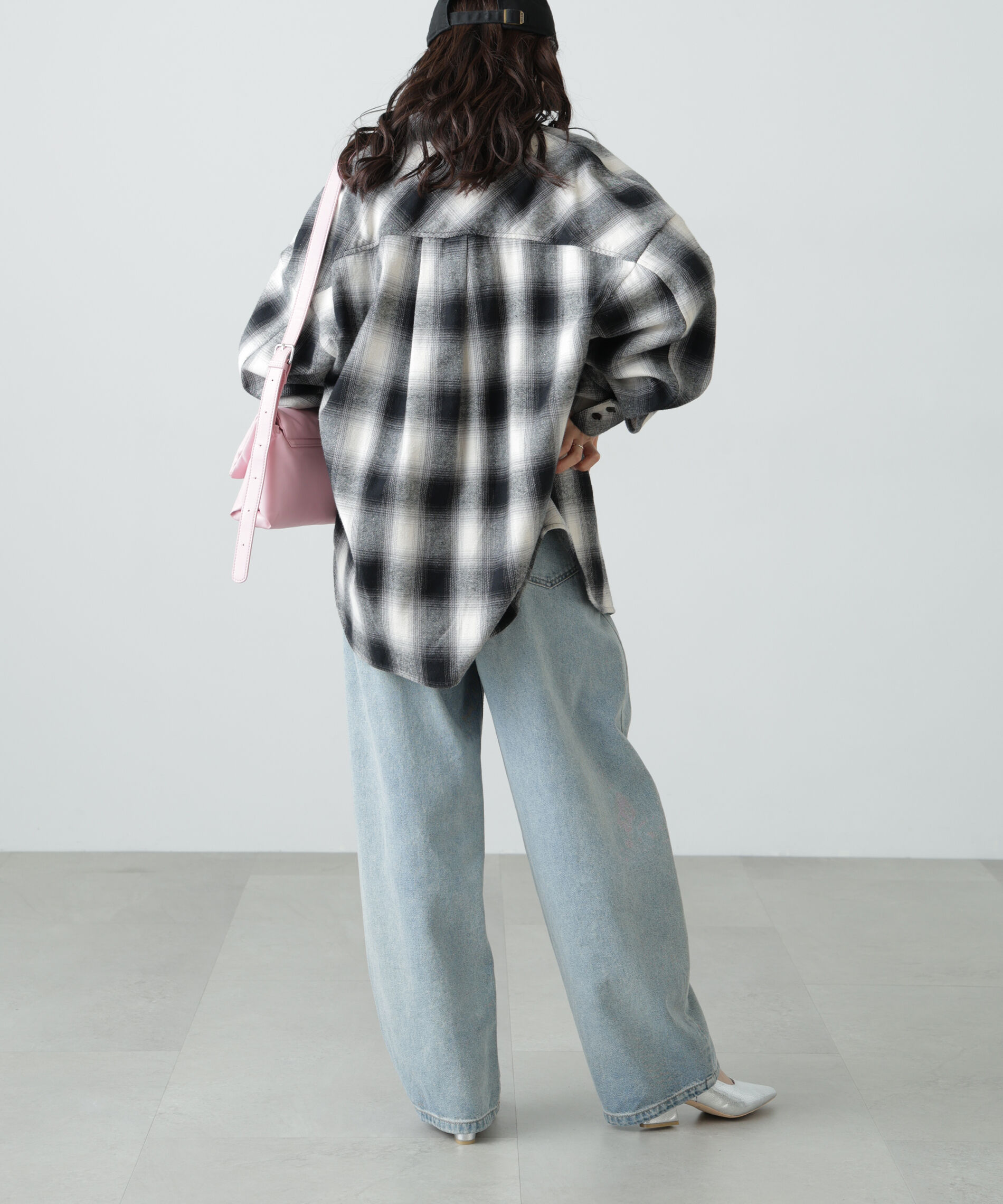  「ヴィンテージ風チェックオーバーシャツ」|シャツ・ブラウス|