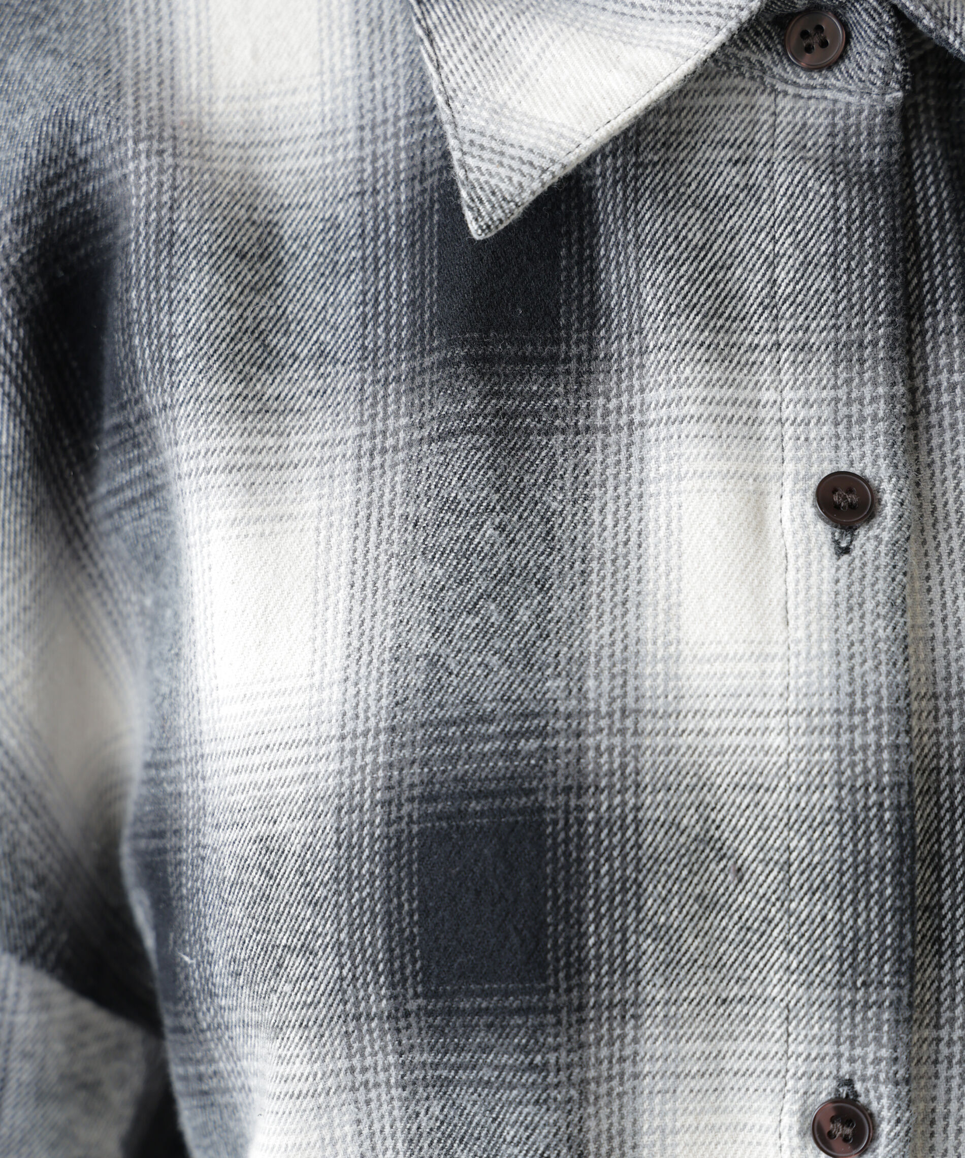  「ヴィンテージ風チェックオーバーシャツ」|シャツ・ブラウス|