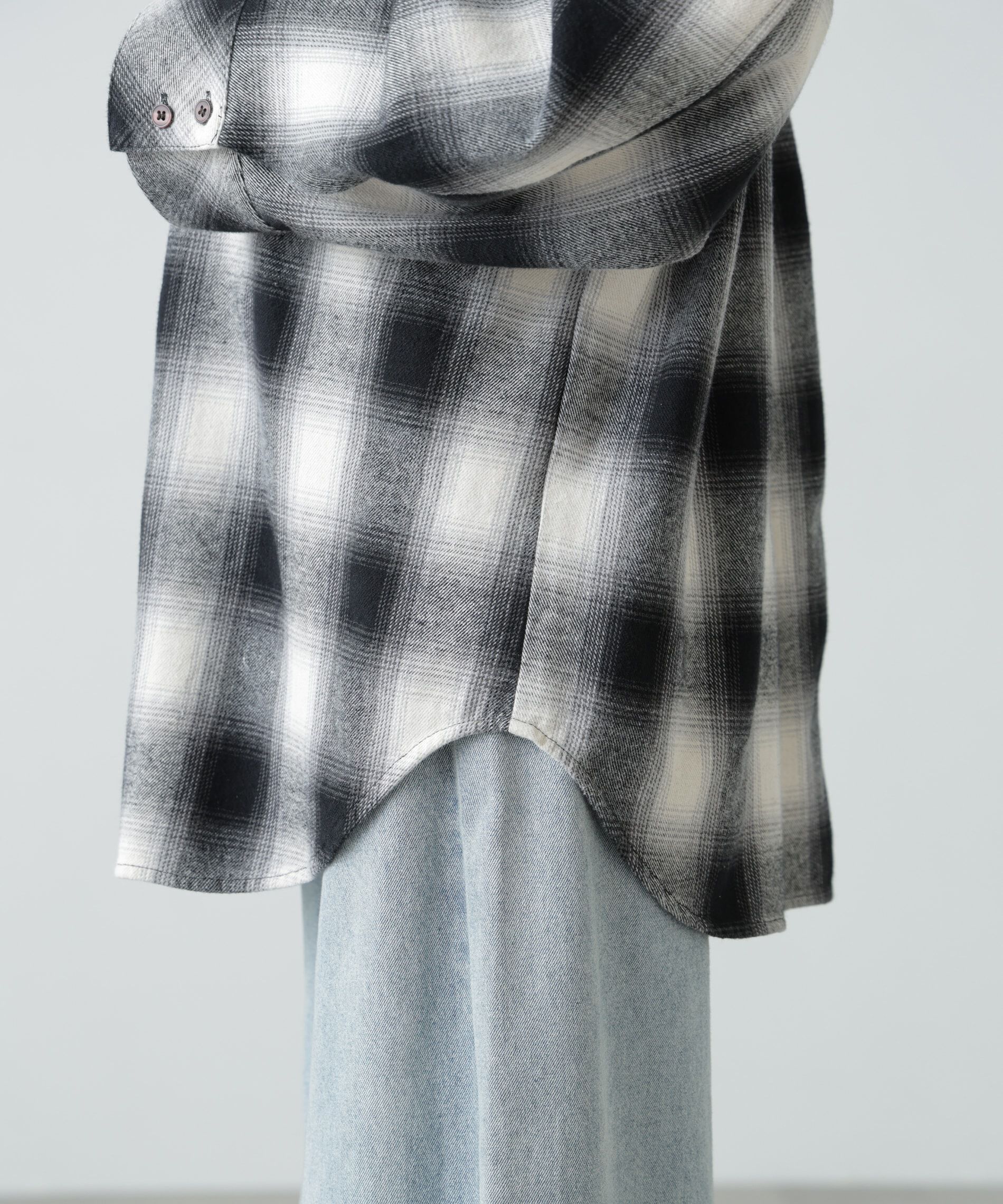  「ヴィンテージ風チェックオーバーシャツ」|シャツ・ブラウス|