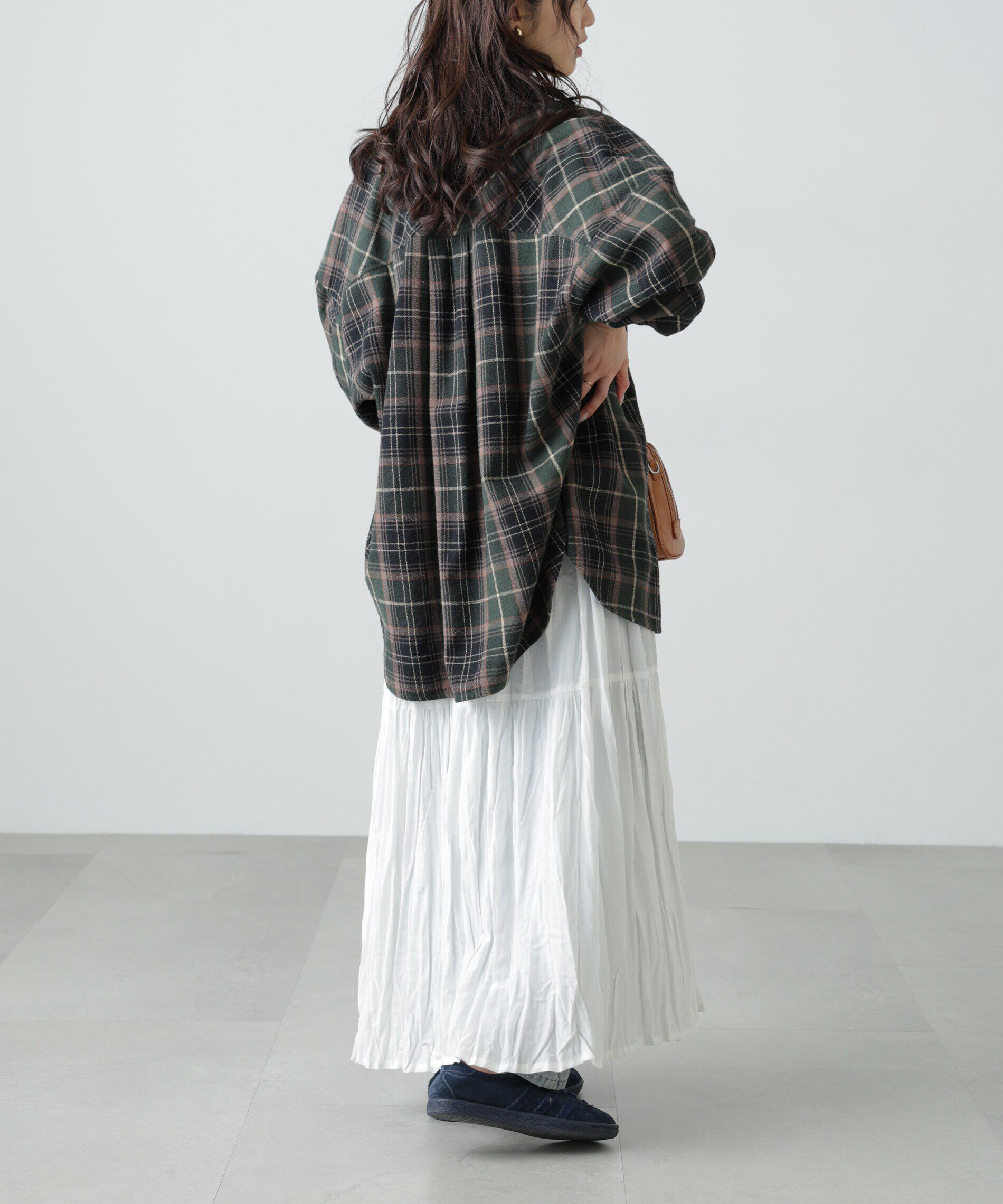  「ヴィンテージ風チェックオーバーシャツ」|シャツ・ブラウス|