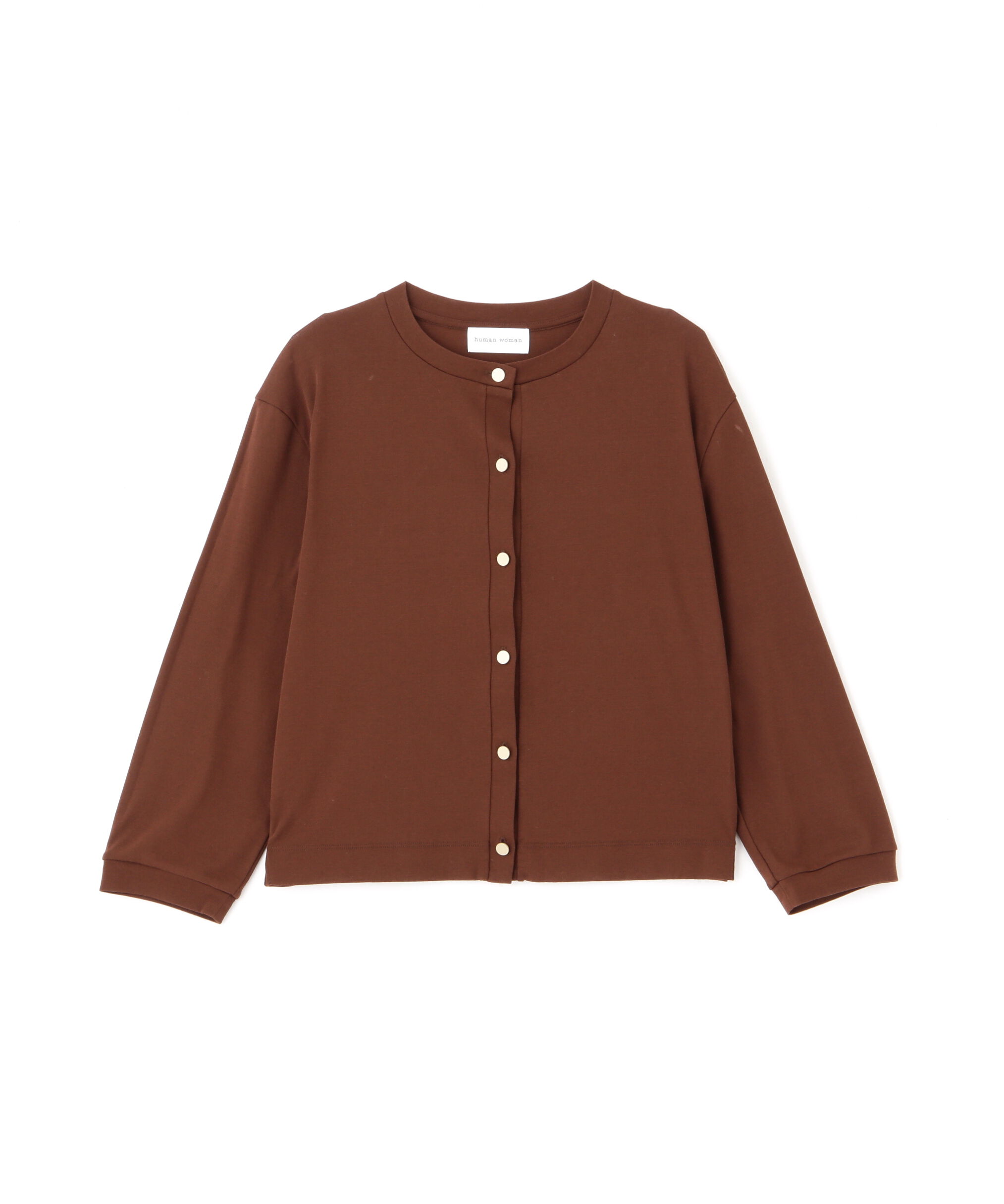  「◆クルーネックフライスカットソーカーディガン」|Tシャツ・カットソー|