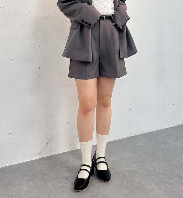 archives「【ＳＥＴＵＰ対応】ベルト付タックショートパンツ」|その他|