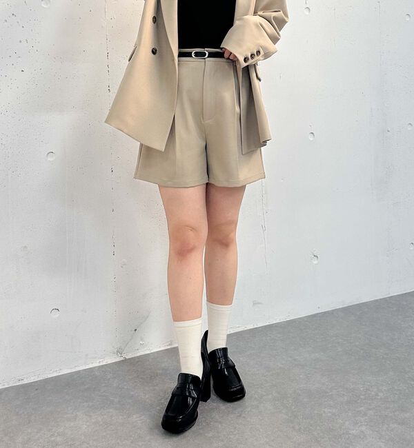 archives「【ＳＥＴＵＰ対応】ベルト付タックショートパンツ」|その他|