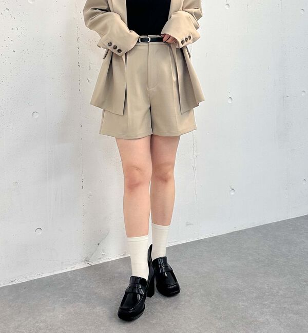 archives「【ＳＥＴＵＰ対応】ベルト付タックショートパンツ」|その他|