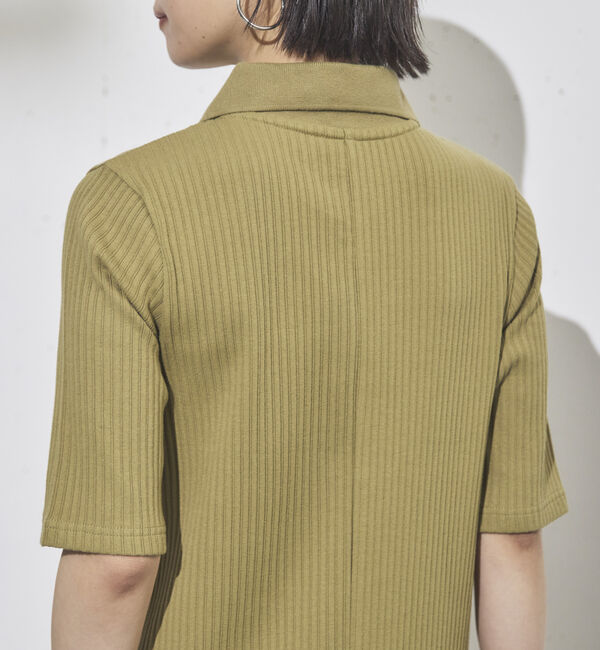 Doux archives「衿付カットリブワンピース」|ワンピース|