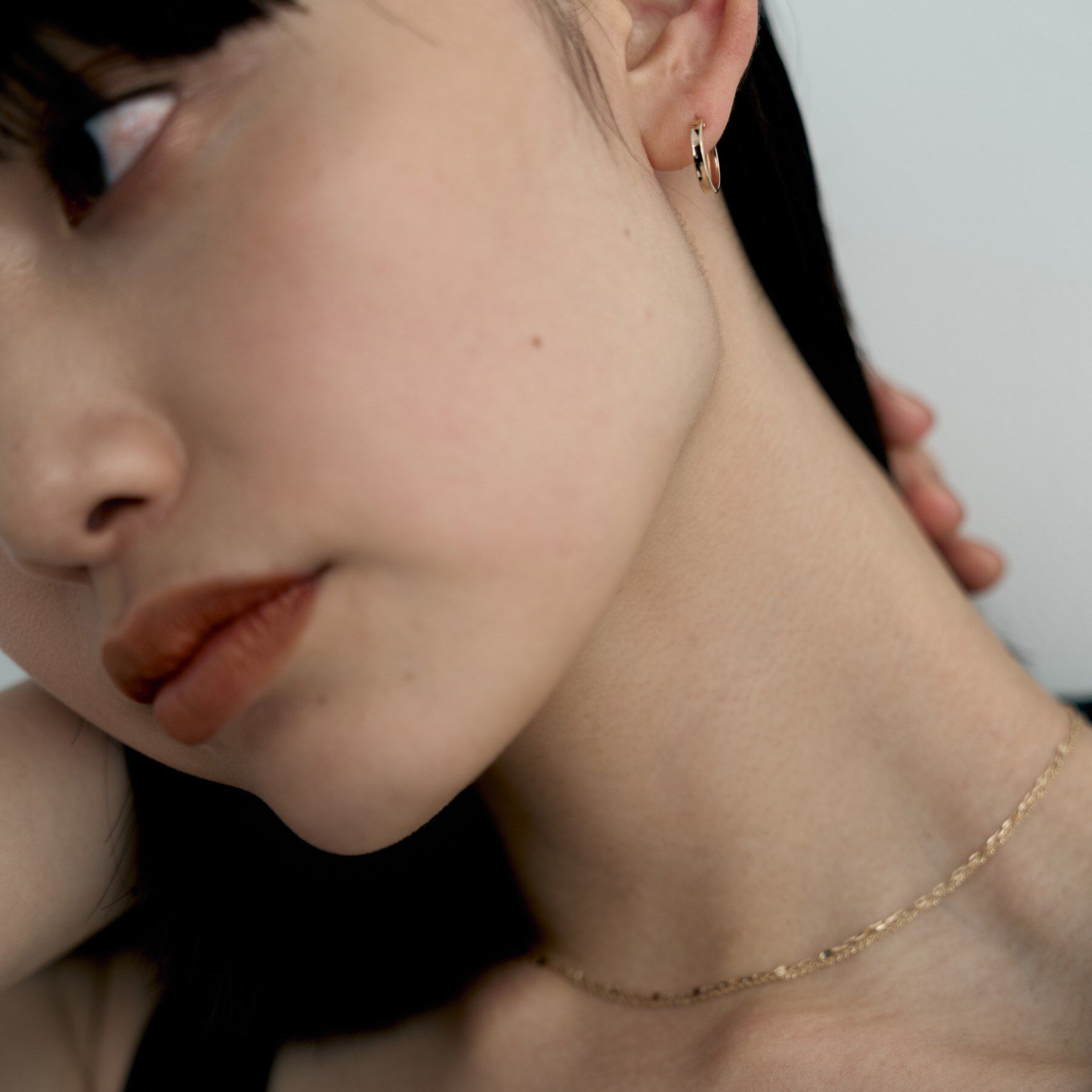 COCOSHNIK ONKITSCH「K10プレーンフープピアス」|ピアス|