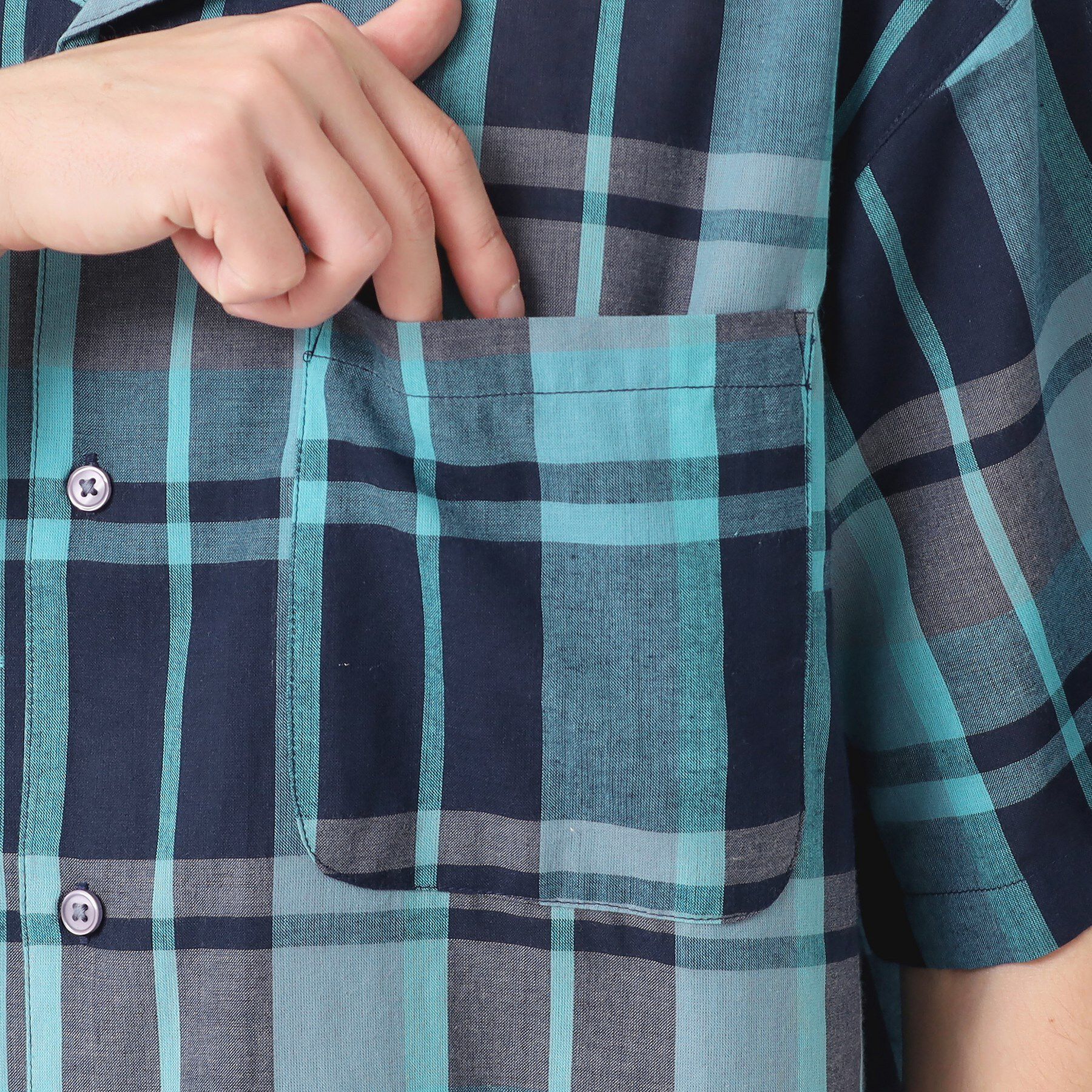 Dessin「【洗える】マドラスチェック柄シャツ」|シャツ・ブラウス|