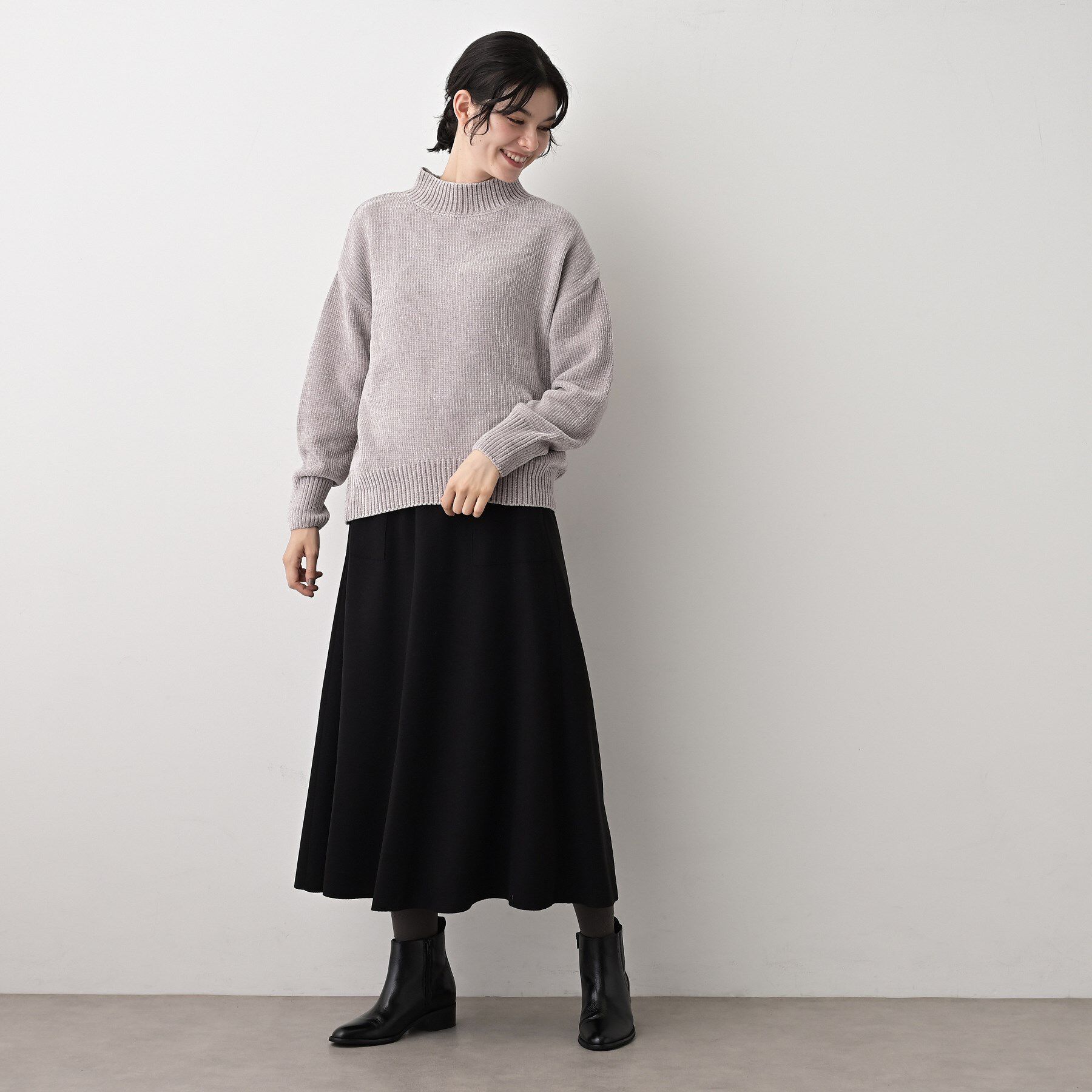 Dessin「メルトンジャージフレアスカート」|スカート|
