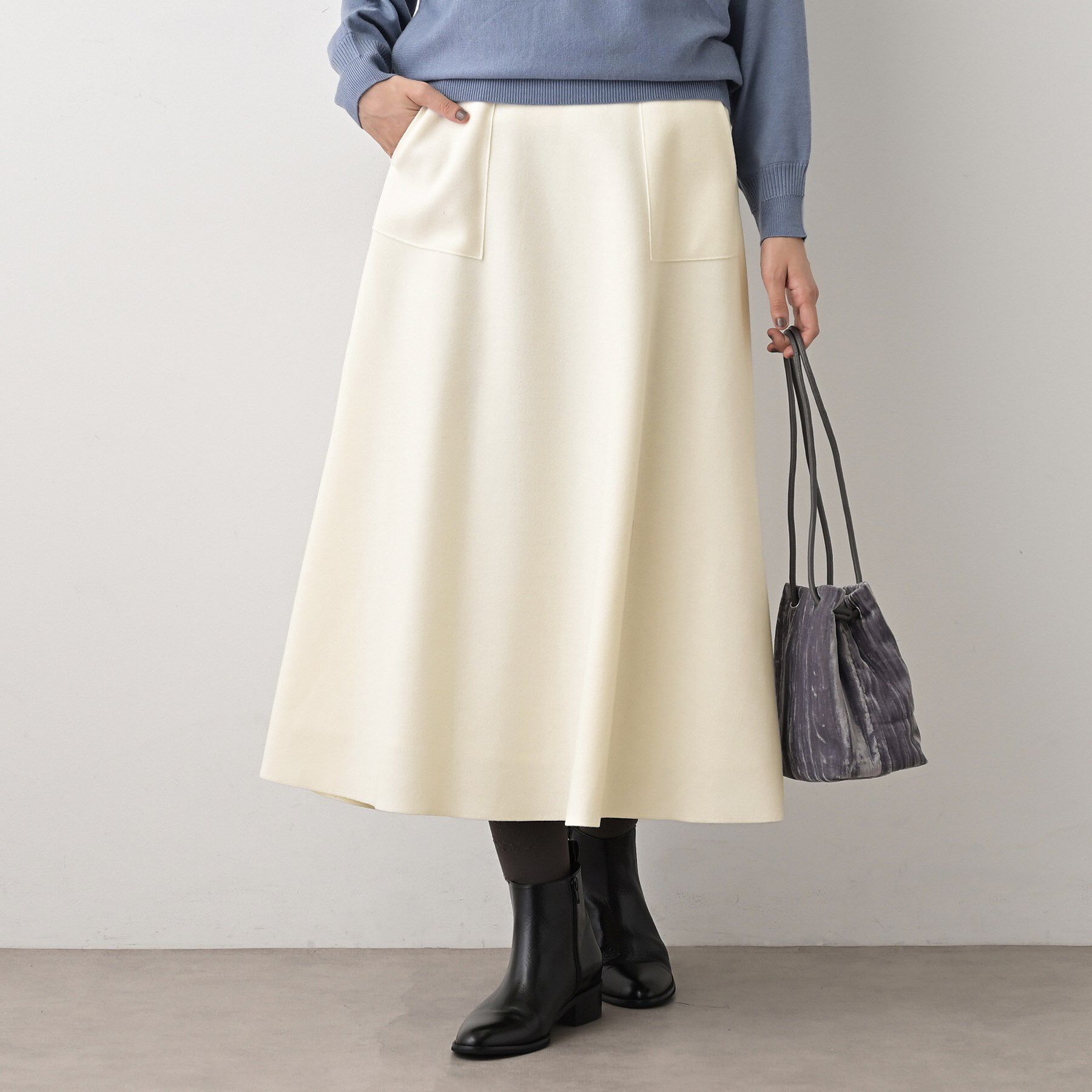 Dessin「メルトンジャージフレアスカート」|スカート|