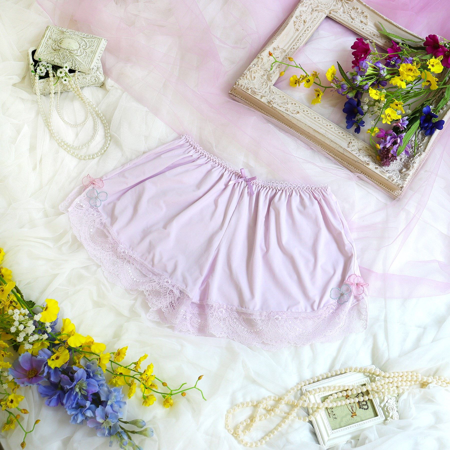 Risa Magli「フィオラ タップパンツ」|インナー|パープル(083)