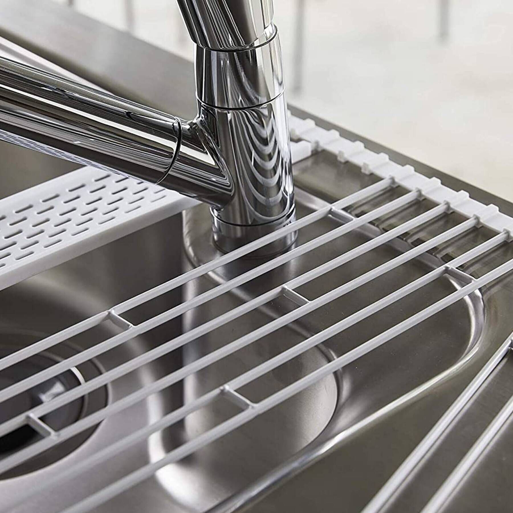 212 KITCHEN STORE「折り畳み水切り シリコーントレー付き S WH 山崎実業 ＜tower タワー＞」|その他|