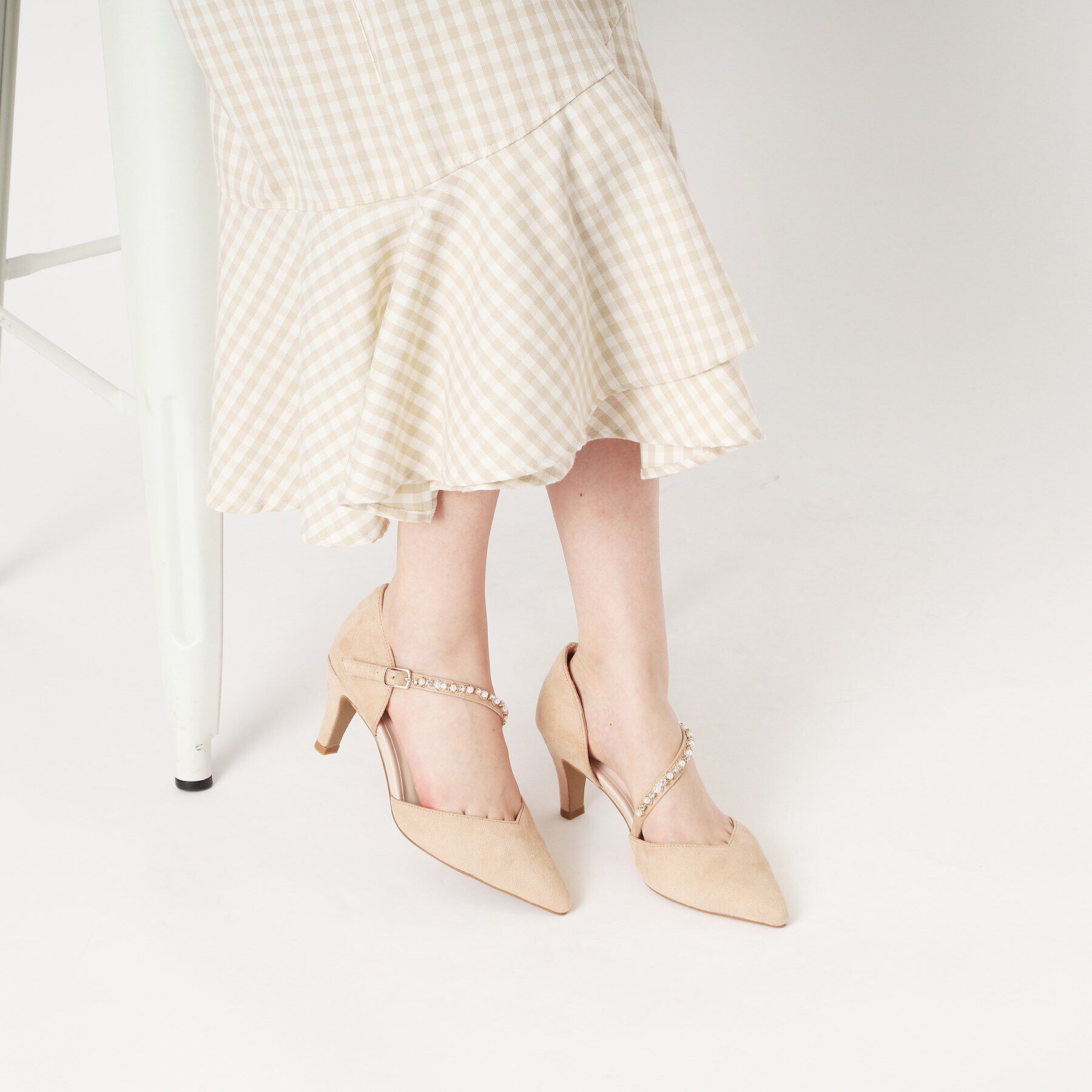 ESPERANZA「斜めストラップパンプス 結婚式二次会 パーティー 24SS」|パンプス|