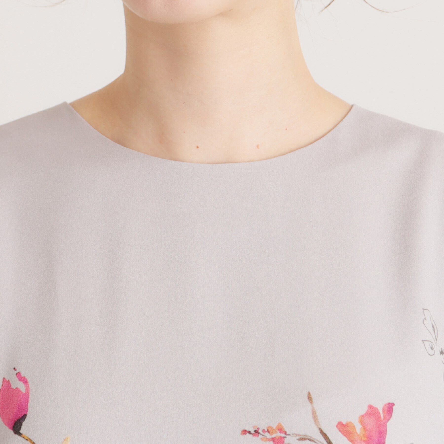 SunaUna「【着るだけでスタイルアップ／&yours project】パネルプリントワンピース」|ワンピース|