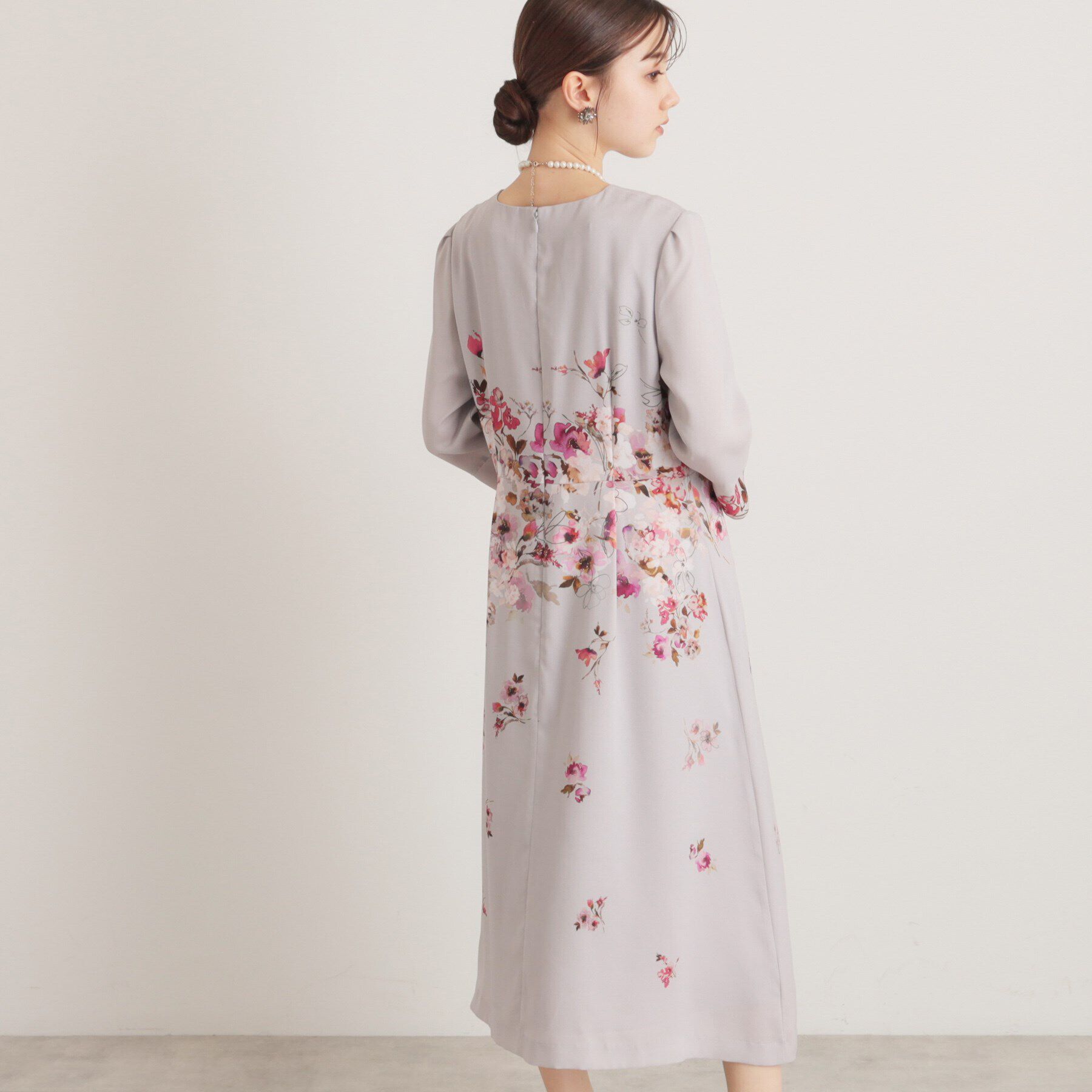 SunaUna「【着るだけでスタイルアップ／&yours project】パネルプリントワンピース」|ワンピース|