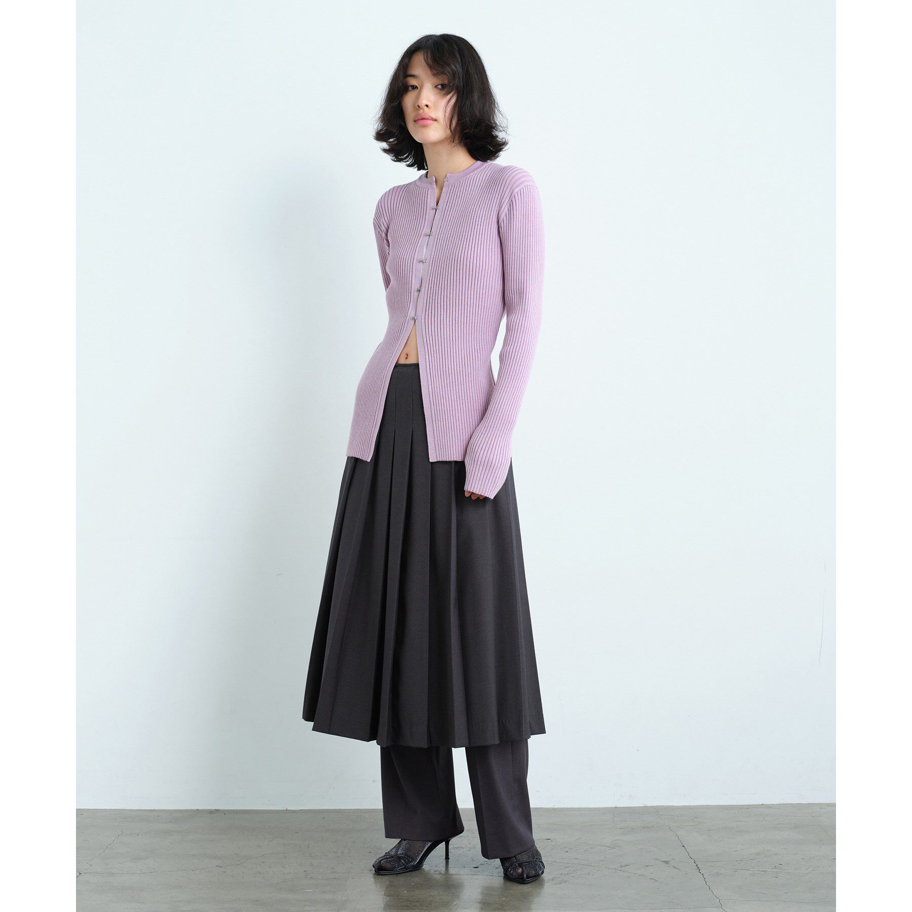 CODE A「fronthook knit cardigan」|カーディガン|