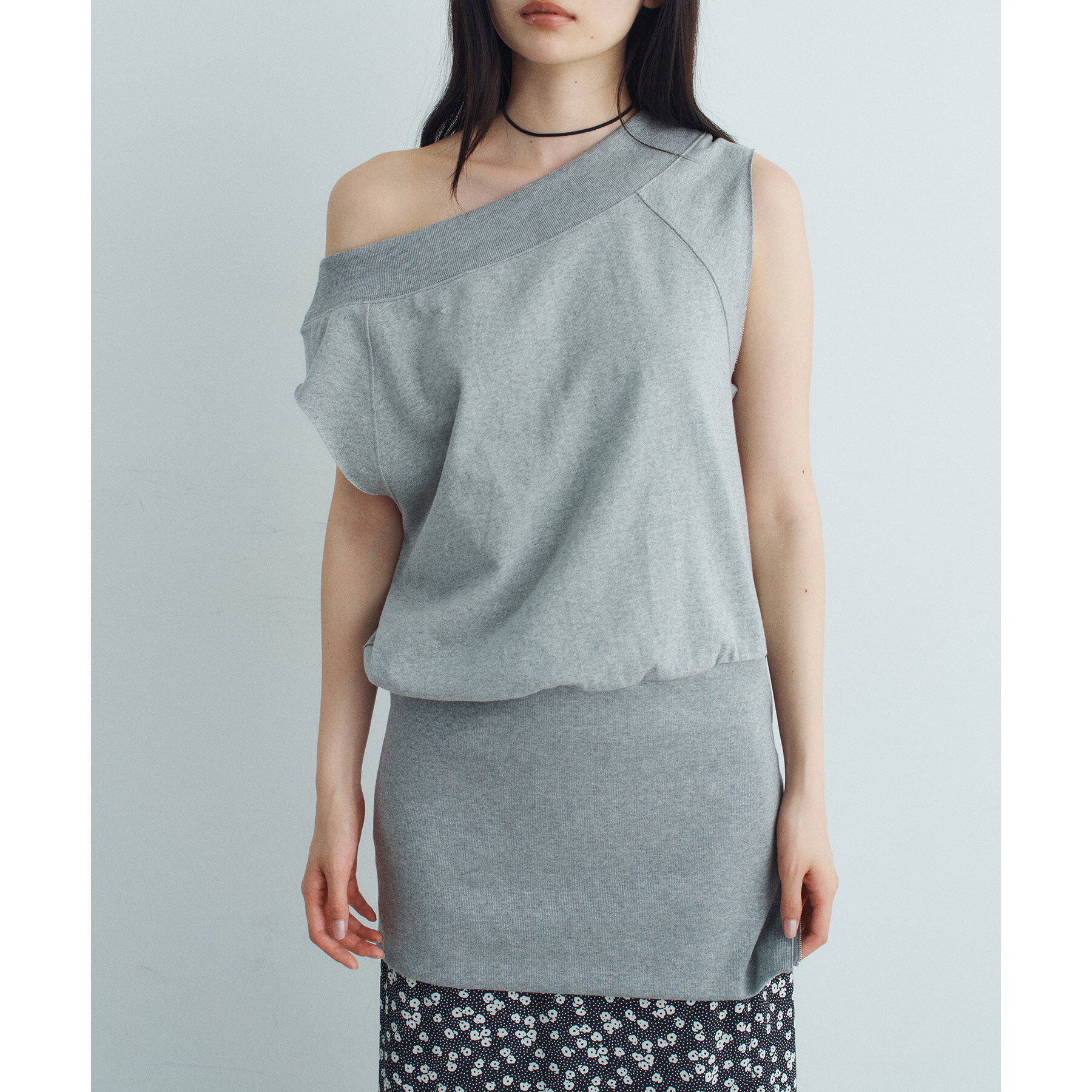 CODE A「off－shoulder sleeveless tops」|Tシャツ・カットソー|ライトグレー(011