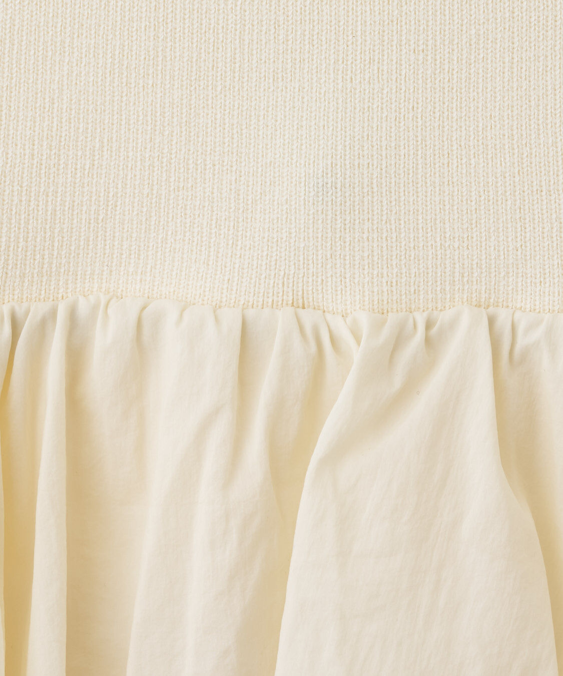 COCO DEAL「布帛ドッキングバルーンノースリニット」|ニット・セーター|