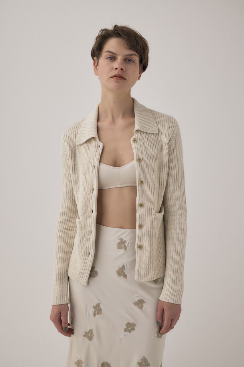 MOUSSY「植物由来の再生繊維を使用したあたたかみのあるﾆｯﾄやわらかな着心地 」|カーディガン|IVOY3