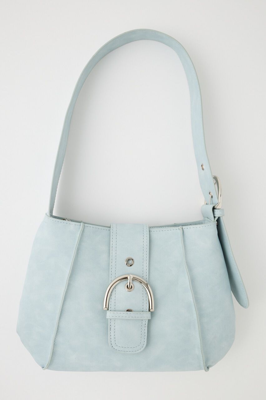 MOUSSY「AGING BUCKLE FLAP HOBO バッグ」|その他|L/BLU1