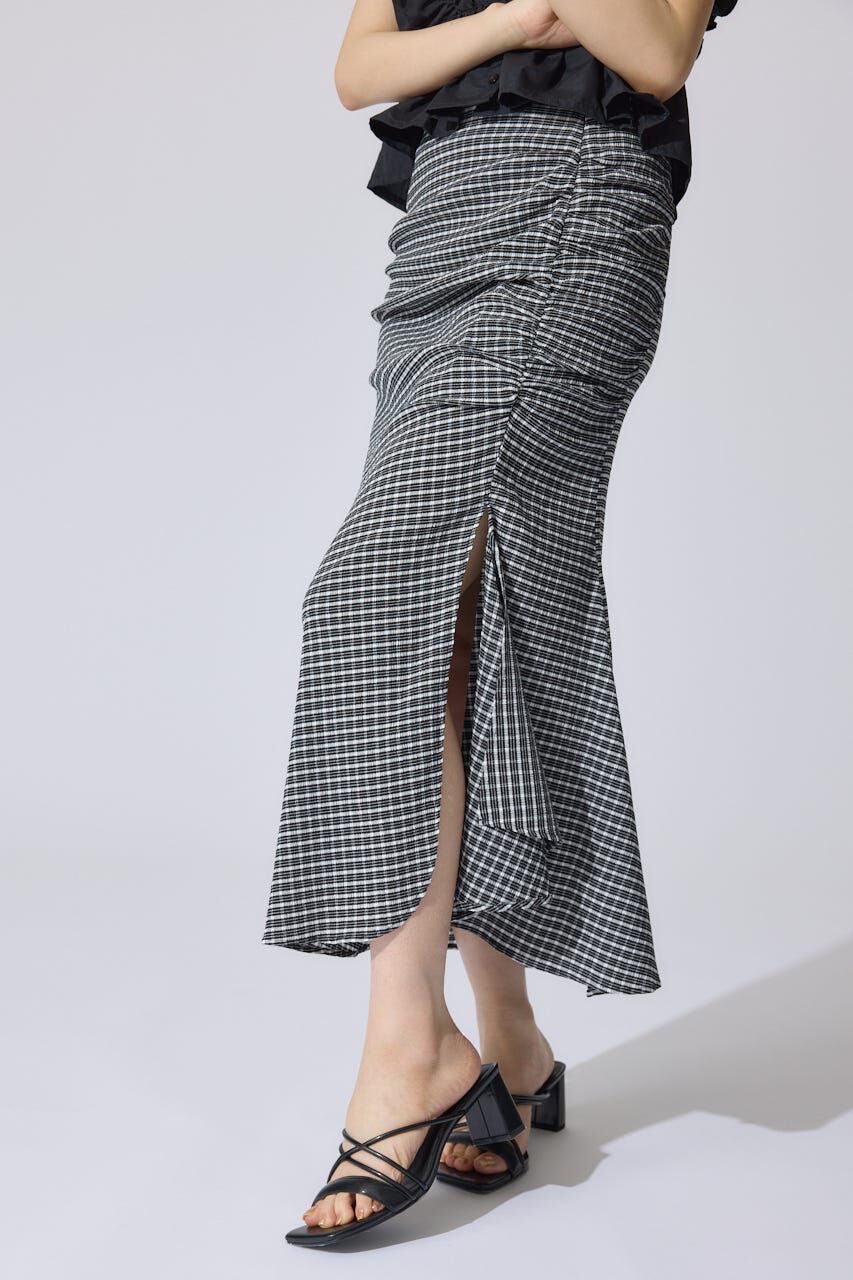 rienda「ギャザーマーメイドジャストウエストスカート」|スカート|