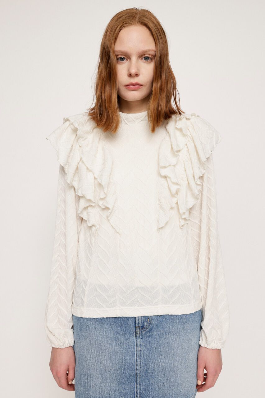 SLY「ラッフルカットレーストップス」|Tシャツ・カットソー|