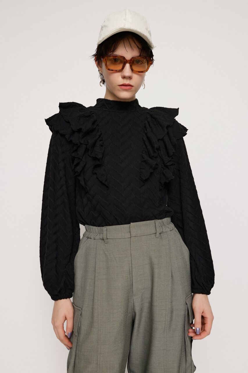 SLY「ラッフルカットレーストップス」|Tシャツ・カットソー|