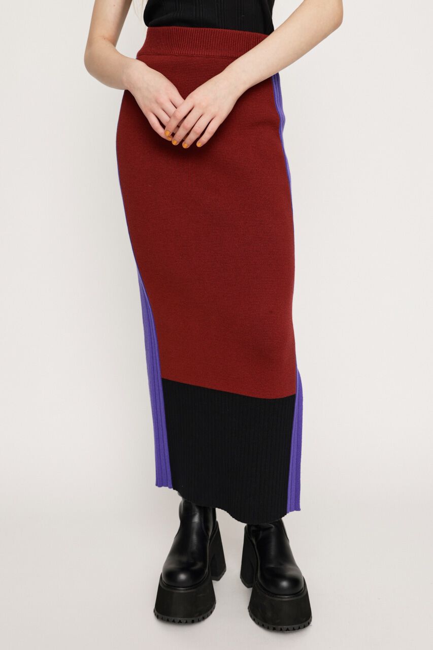 SLY「MILANO RIB ミディアムスカート」|スカート|