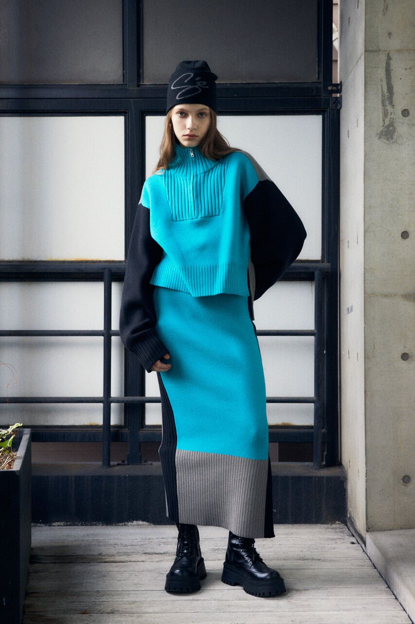 SLY「MILANO RIB ミディアムスカート」|スカート|