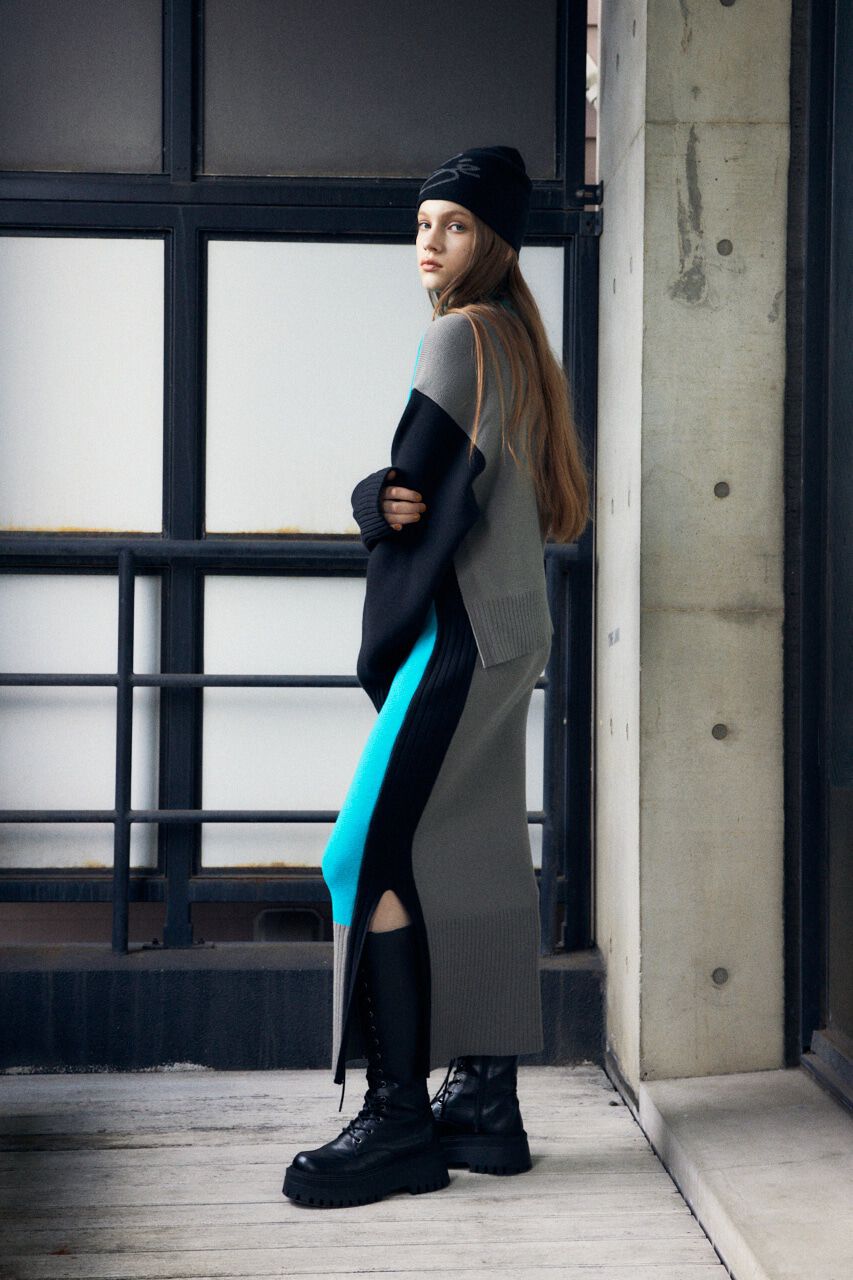 SLY「MILANO RIB ミディアムスカート」|スカート|