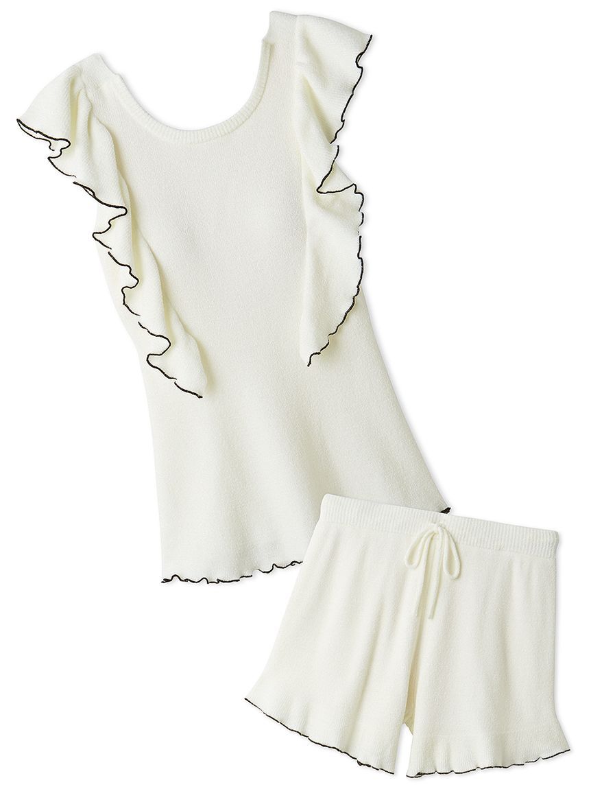 SNIDEL HOME「フリルニットセットアップ」|ルームウェア|