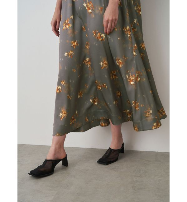 ELENDEEK「BLUR FLOWER PRINT OP」|ワンピース|