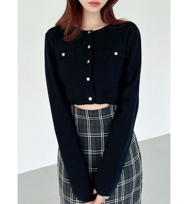 RESEXXY「ハイゲージニットカーディガン」|カーディガン|ブラック