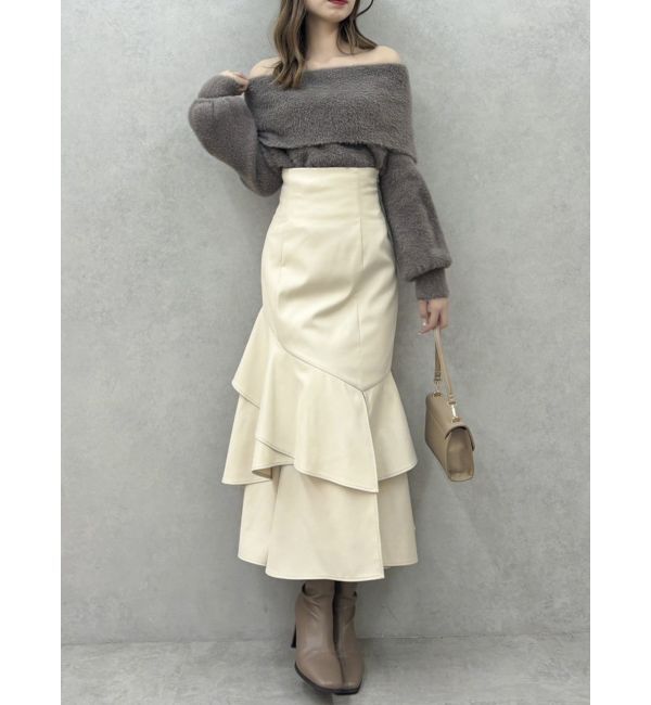 dazzlin「バックレースアップアシメマーメイドスカート」|スカート|