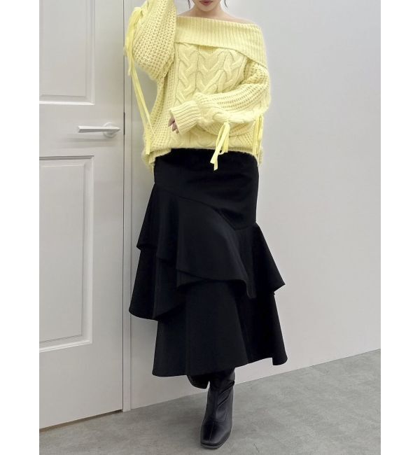 dazzlin「バックレースアップアシメマーメイドスカート」|スカート|