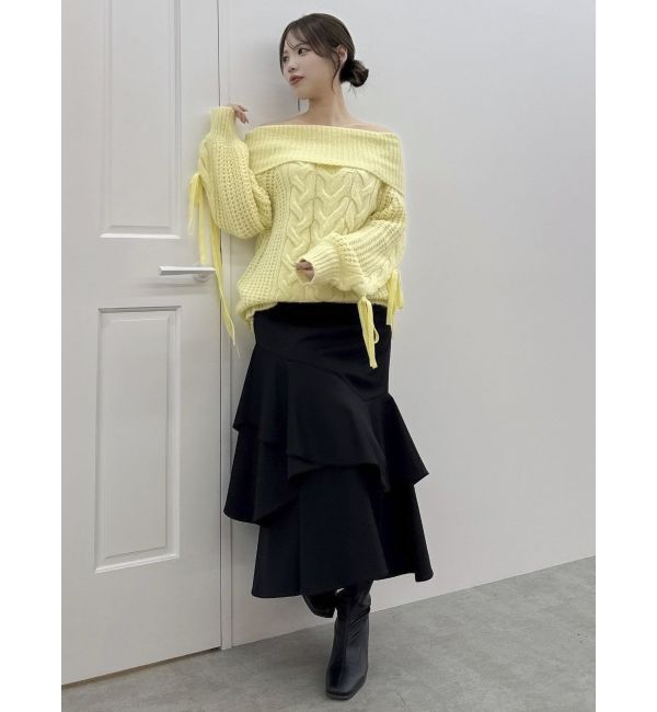 dazzlin「バックレースアップアシメマーメイドスカート」|スカート|