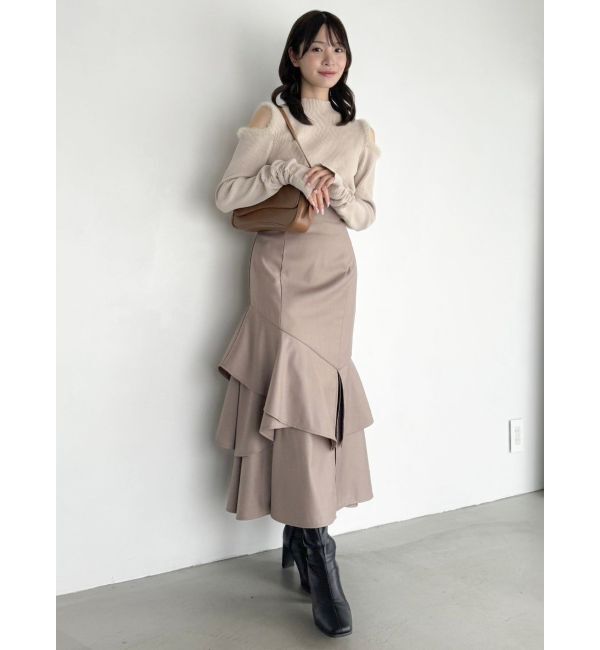 dazzlin「バックレースアップアシメマーメイドスカート」|スカート|