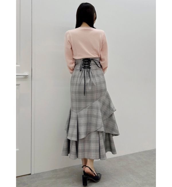 dazzlin「バックレースアップアシメマーメイドスカート」|スカート|