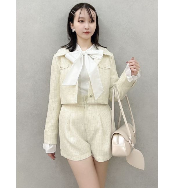 dazzlin「【セットアップ対応】2WAYスリーブツイードジャケット」|その他|