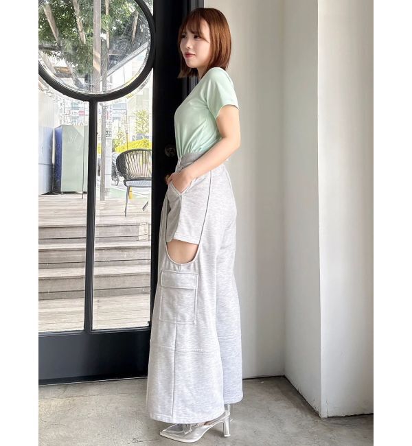 dazzlin「サイドーオープンワイドカーゴパンツ」|カーゴ|