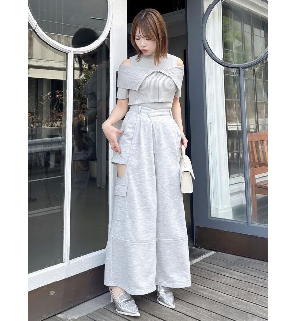 dazzlin「サイドーオープンワイドカーゴパンツ」|カーゴ|