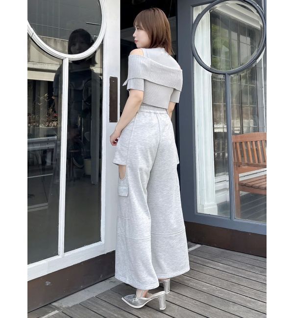 dazzlin「サイドーオープンワイドカーゴパンツ」|カーゴ|