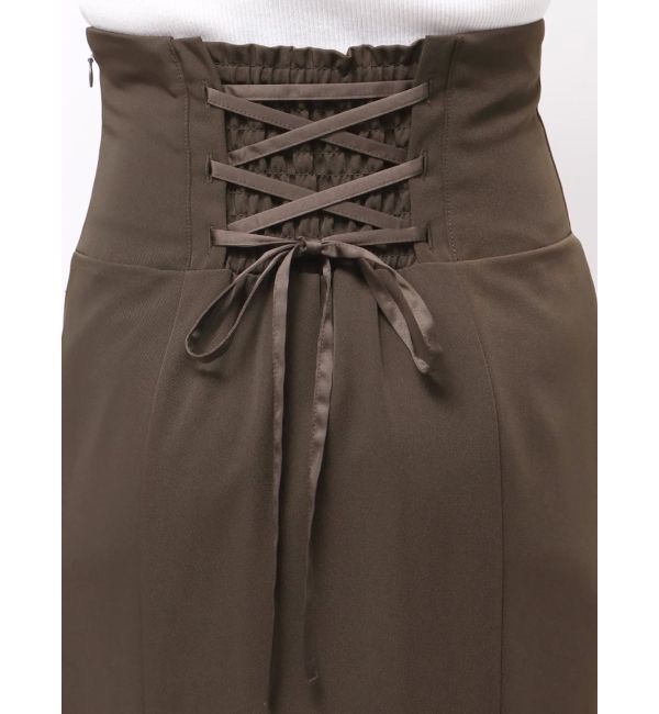 MERCURYDUO「バックレースアップストレッチマーメイドスカート」|スカート|