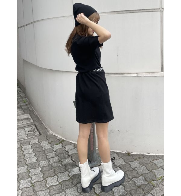 MURUA「スポンジングロゴミニスカート」|スカート|