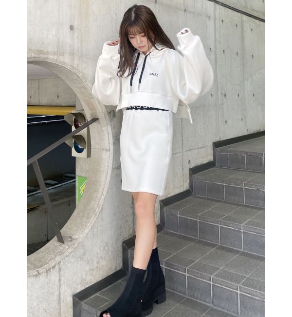 MURUA「スポンジングロゴミニスカート」|スカート|