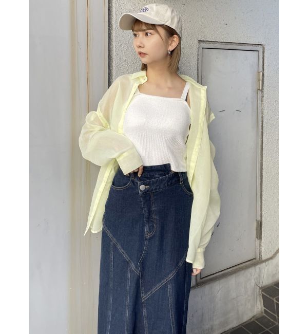 MURUA「ウォッシュドデニムマーメイドスカート」|スカート|