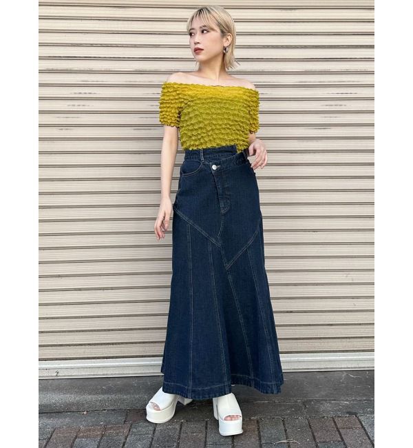MURUA「ウォッシュドデニムマーメイドスカート」|スカート|