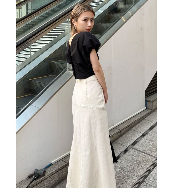 MURUA「ウォッシュドデニムマーメイドスカート」|スカート|