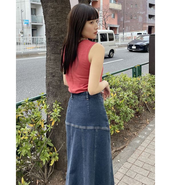 MURUA「ウォッシュドデニムマーメイドスカート」|スカート|